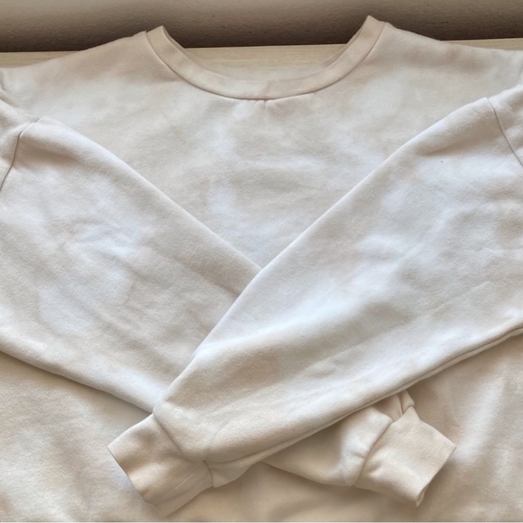 Rylee + Cru Women's Neutral Tie-Dye Sweatshirt | Size L - Picture 10 of 12